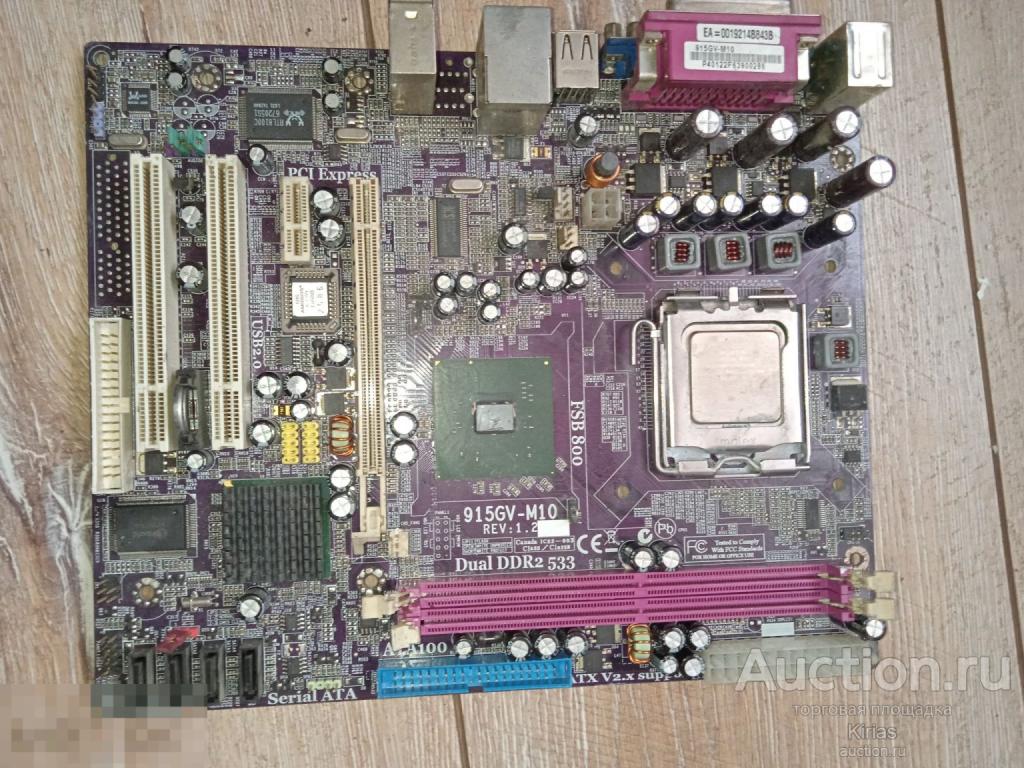 Материнская плата Dual DDR2 533 915 GV-M10 Процессор