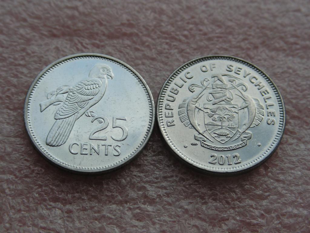 Сейшельские 25 центов 2012 unc