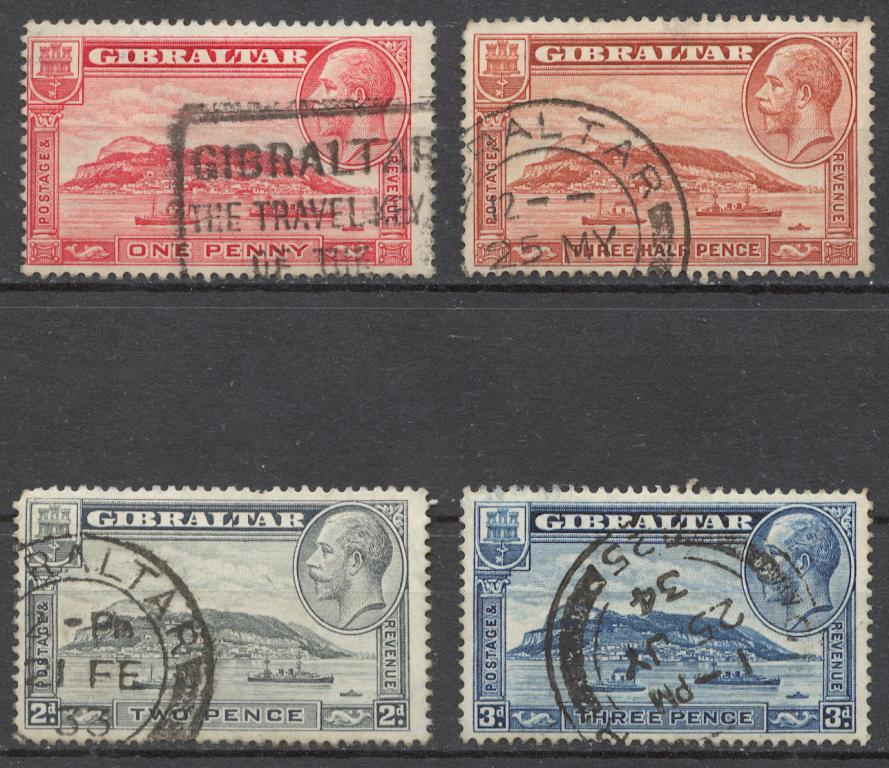 Гибралтар 1931 Mi# 96-99B СТАНДАРТ