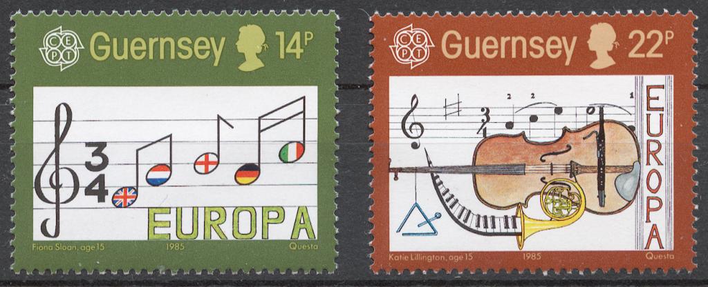 Гернси 1985 Mi# 322-23** ЕВРОПА СЕПТ