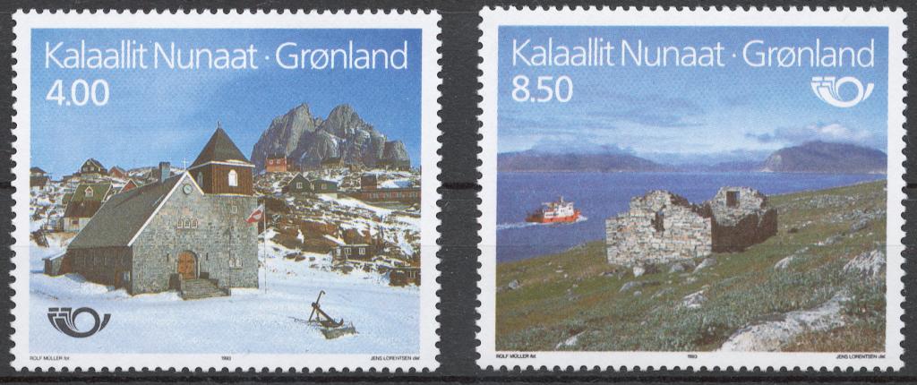 Гренландия 1993 Mi# 234-35** NORDEN, ТУРИЗМ В ГРЕНЛАНДИИ