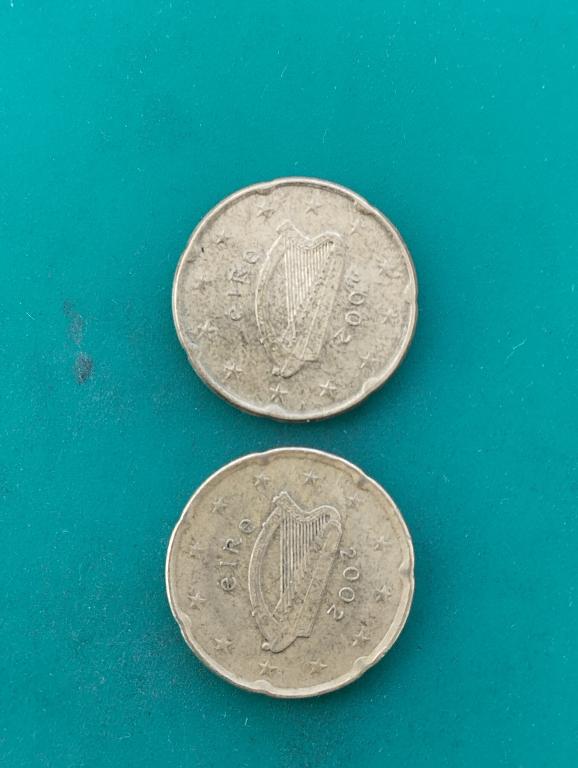 Монета 20  ЕВРОцентов 2002 г. Ирландия.