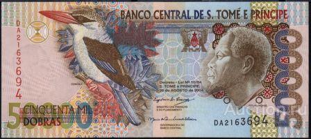 Сан-Томе и Принсипи P-68c 50 000 Dobras 2004 UNC