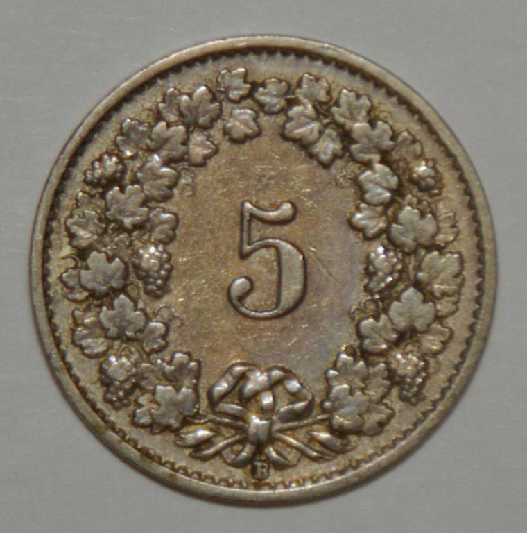 Швейцария 5 раппенов 1927 (С7)