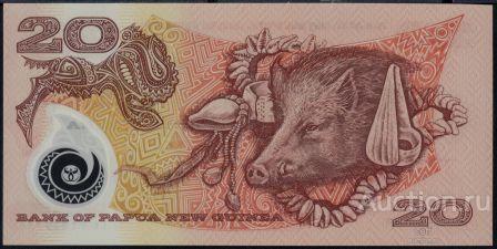 Папуа - Новая Гвинея P-27 20 Kina 2003 UNC (Пластик)