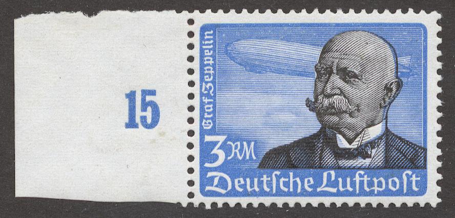 Германия 1934 Mi# 539y** ГРАФ ЦЕППЕЛИН