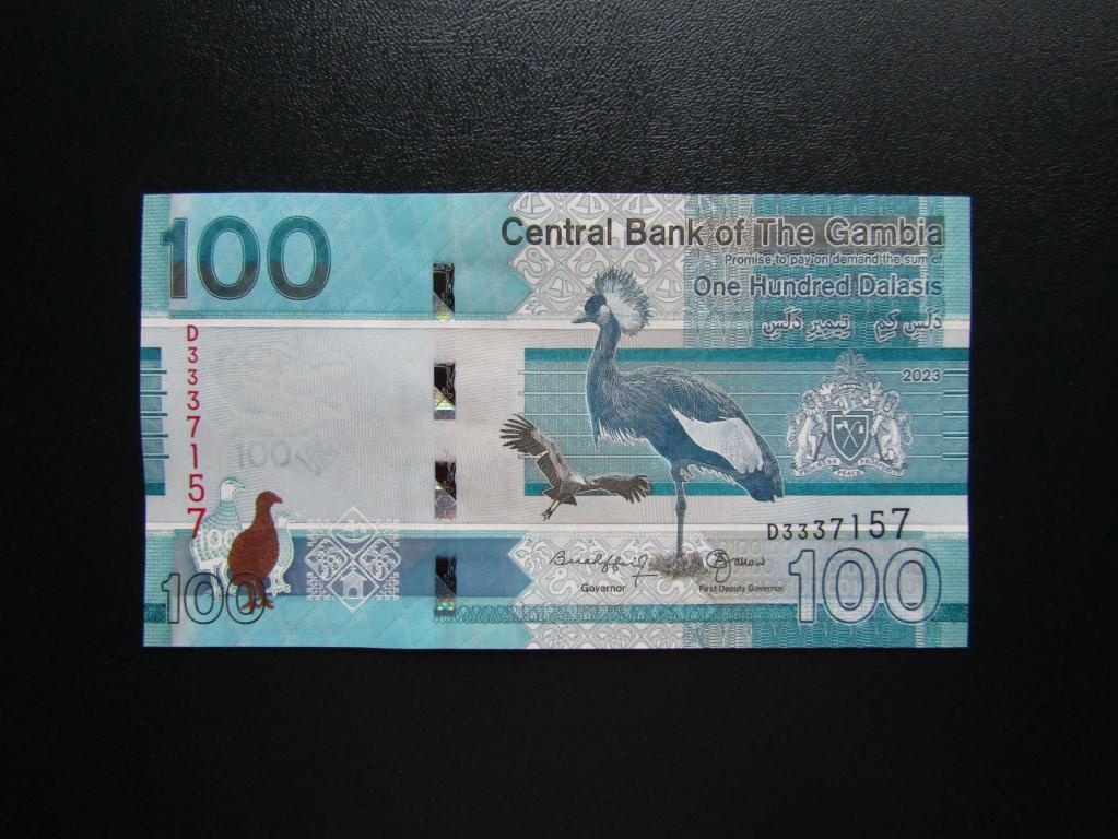 Гамбия - 100 даласи 2023г. UNC.