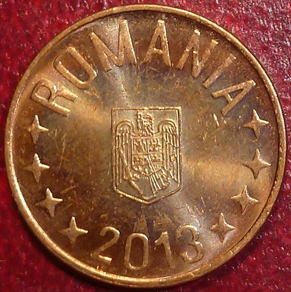 Румыния 5 бани 2013 года.