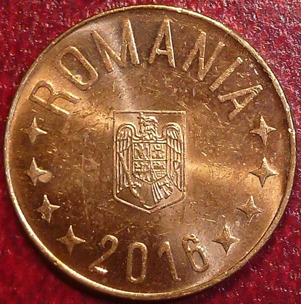 Румыния 5 бани 2016 года.