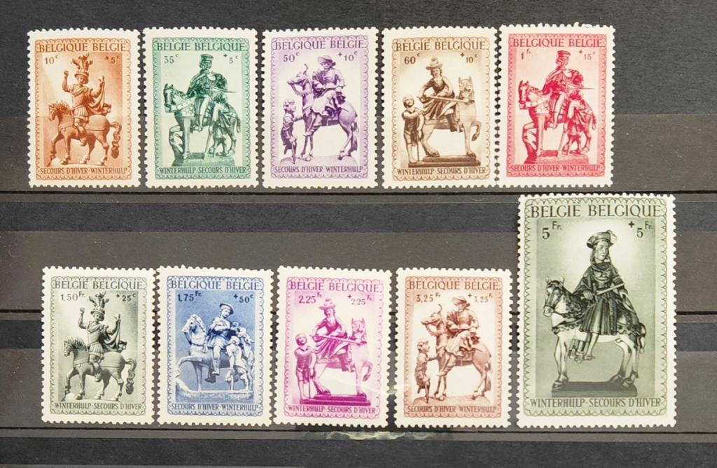 Бельгия, благотворительный выпуск, 1941г, SG N970-979, MNH