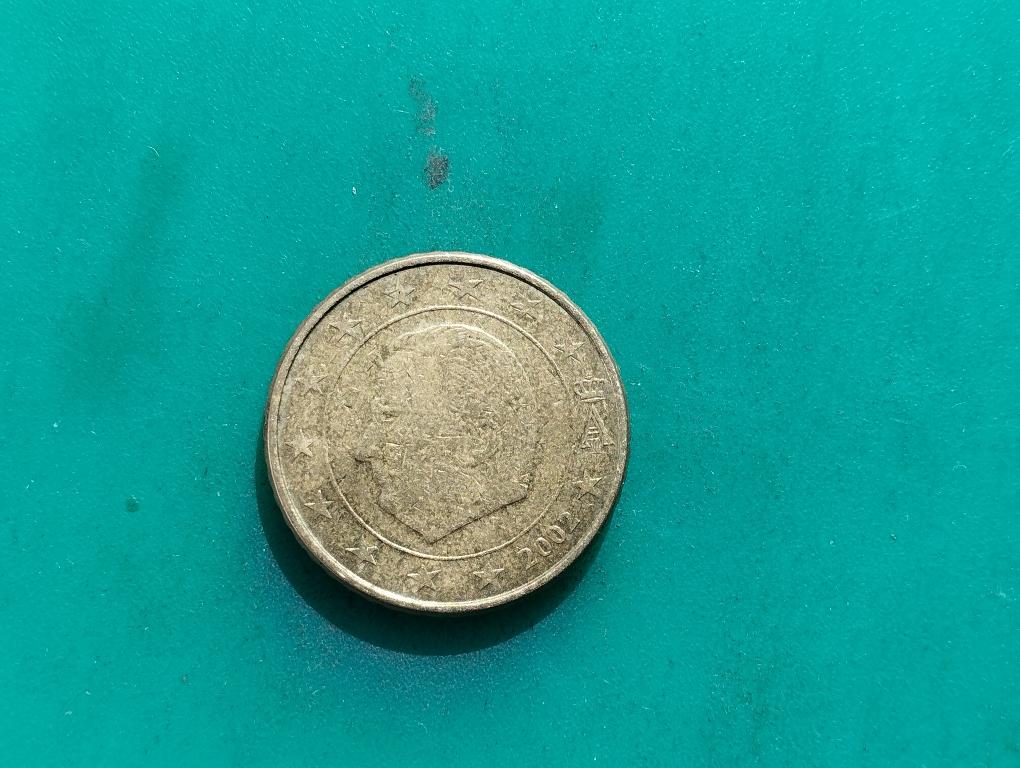 Монета 50  ЕВРОцентов 2002 г. Бельгия.