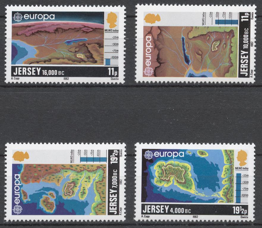 Джерси 1982 Mi# 278-81** ЕВРОПА СЕПТ