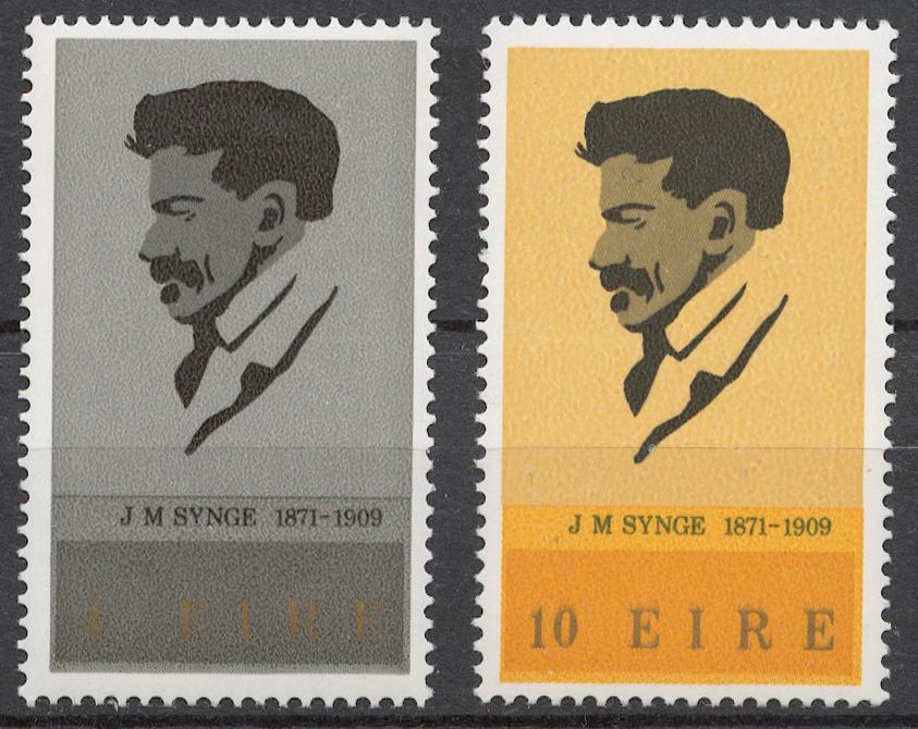 Ирландия 1971 Mi# 267-68** ДЖОН МИЛЛИНГТОН СИНГ, ПИСАТЕЛЬ