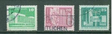ГДР 1980  Mi# 2484 - 2485, 2521 Стандарт Строительство гаш e