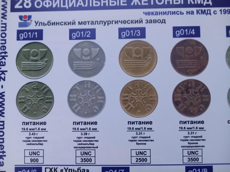 ЖЕТОН. УМЗ. ПИТАНИЕ.Каз.Мон.Двор.КАЗАХСТАН. КРАЙНЕ РЕДКИЙ!!!