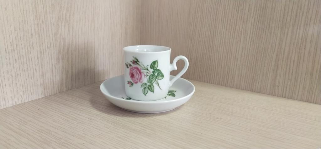 Кофейная пара " Роза ". Германия. Бавария. Фарфор. 2.