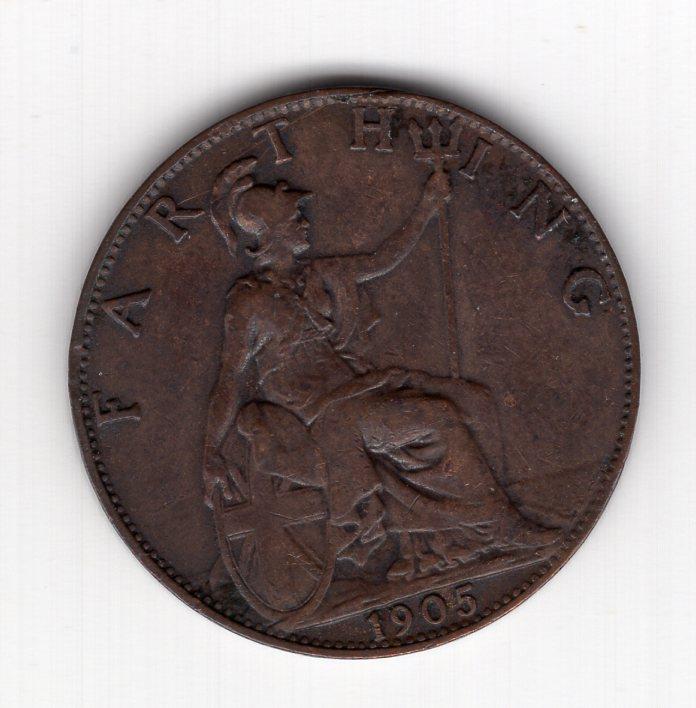 1 фартинг - Великобритания - 1905 - Эдуард VII - KM#792