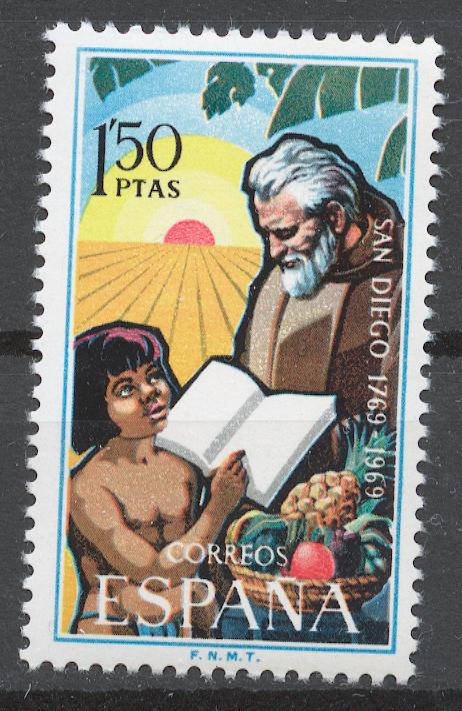Испания 1969 Mi# 1822** 200 ЛЕТИЕ ГОРОДА САН-ДИЕГО, КАЛИФОРНИЯ