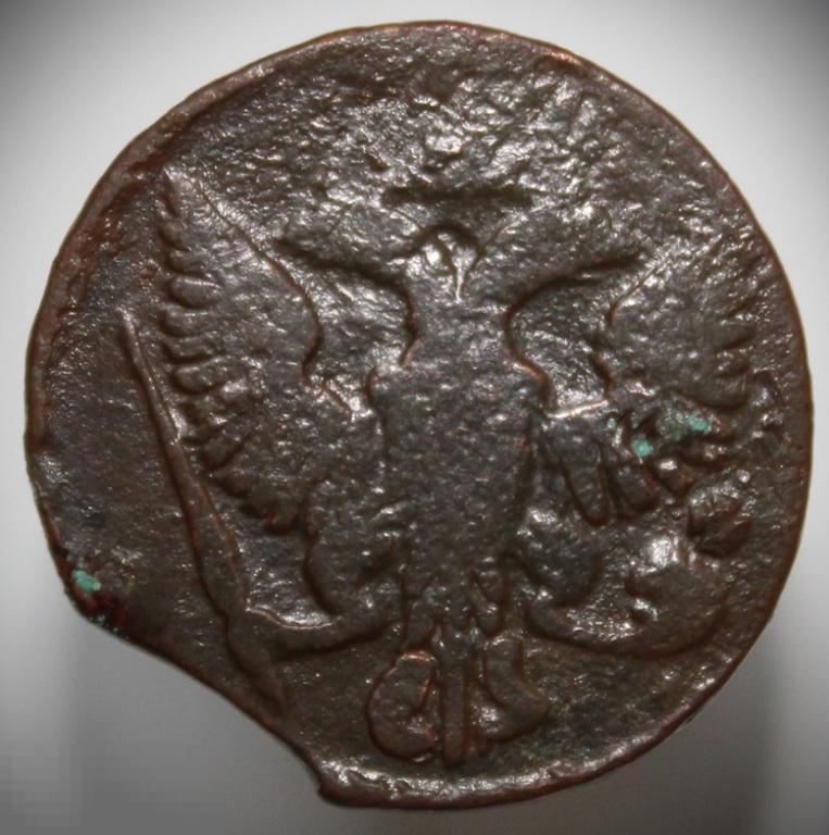 Елизавета Петровна. Денга 1746 года. Брак выкус