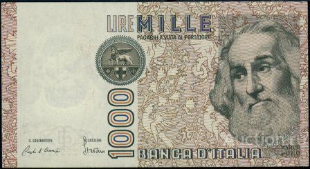 Италия P-109b 1000 Lire 1982 UNC