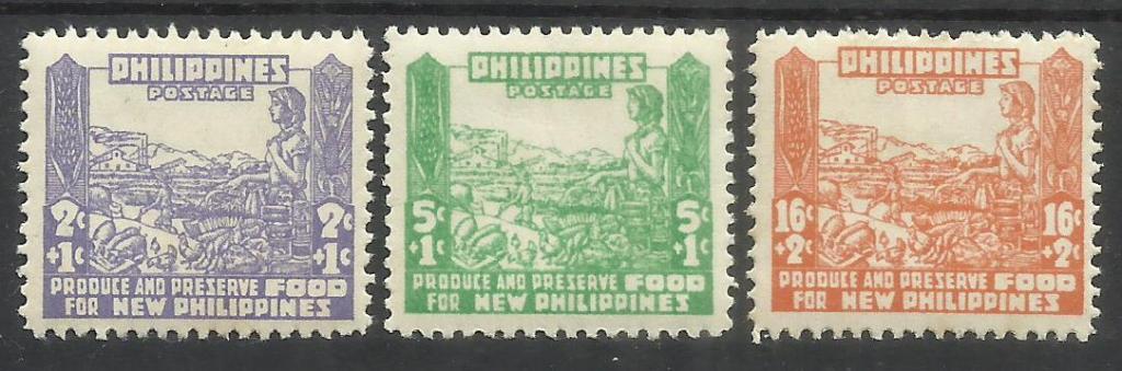 Филиппины (оккупация Японии), 1942, #9-11, Домашние животные, MH (4220)