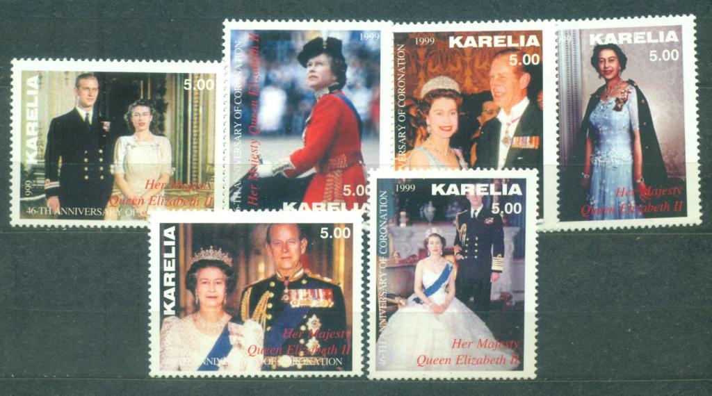 Карелия (фантастика) 1999 г. 46-я годовщина коронации Елизаветы 2-й негашеная**