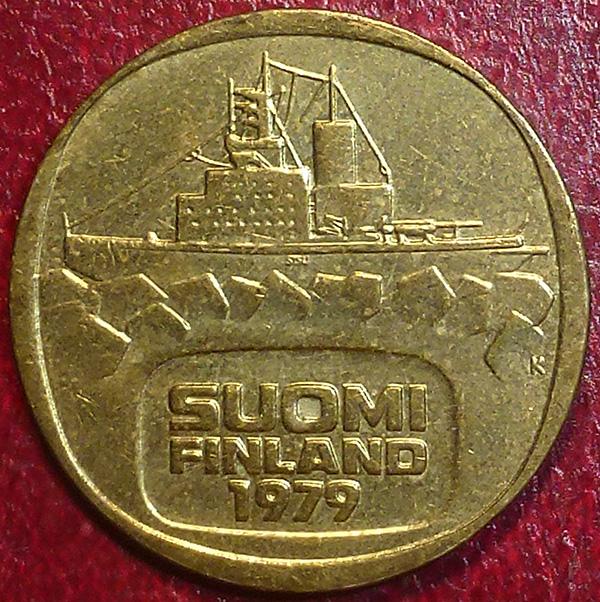 Финляндия 5 марок 1979 года.
