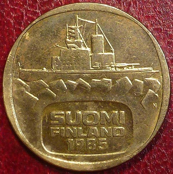 Финляндия 5 марок 1985 года.