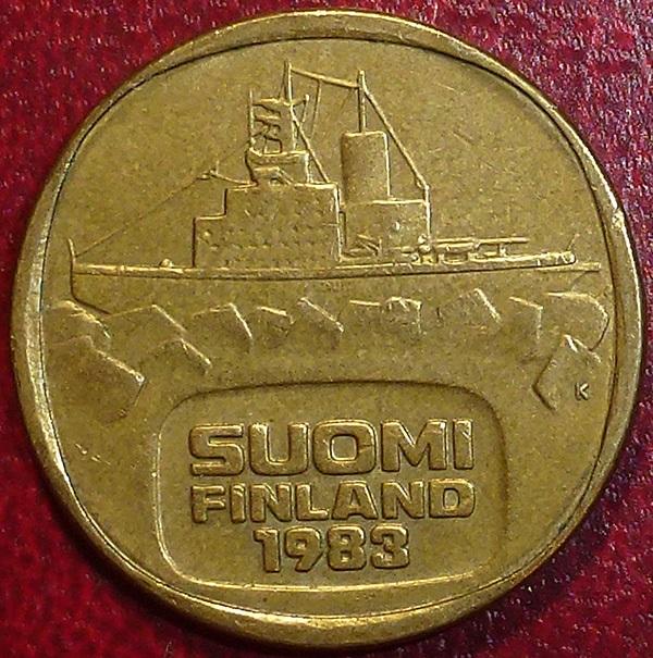 Финляндия 5 марок 1983 года. К.