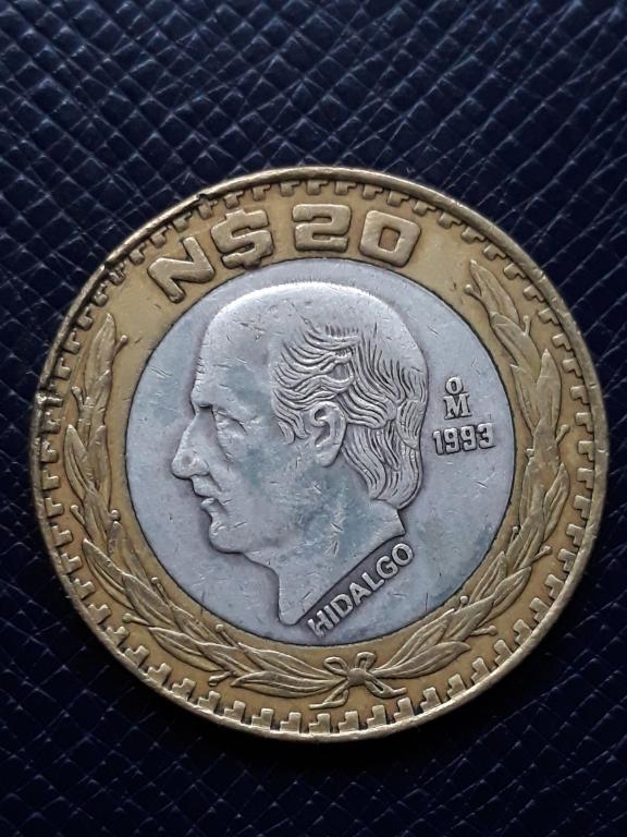 Мексика 20 песо 1993 КМ 561