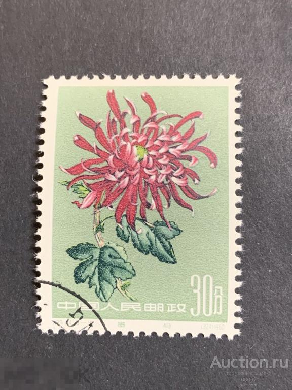 1960. Китай КНР. Цветы. Хризантемы. 18- 15   Михель: 582