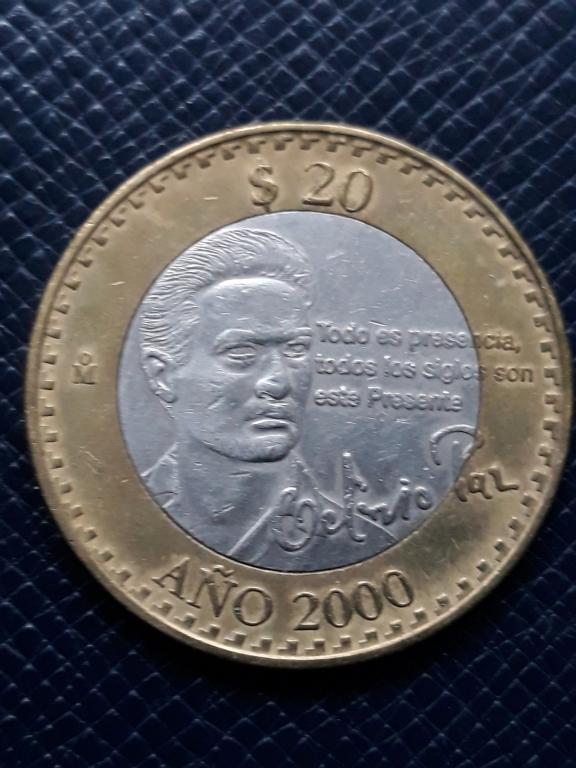 Мексика 20 песо 2000 КМ 638