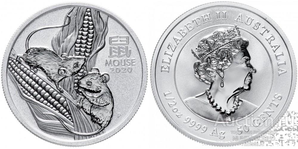 Австралия 50 центов, 2020 Год крысы