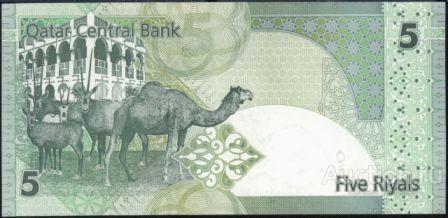 Катар P-21 5 Riyals 2003 UNC