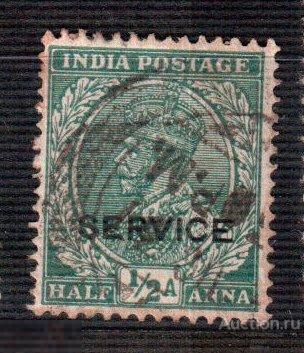 1934. стандарт Индия. король Георг V. служебная надпечатка Mi 138
