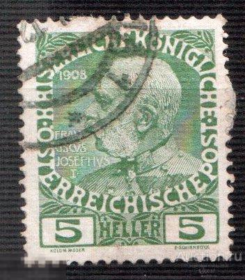 1908- 1913. Австрия. Император Франц- Иосиф I.  Mi.: 142 