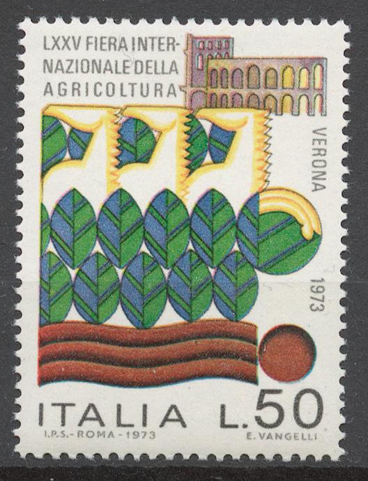 Италия 1973 Mi# 1392** МЕЖДУНАРОДНАЯ СЕЛЬСКОХОЗЯЙСТВЕННАЯ ЯРМАРКА, ВЕРОНА