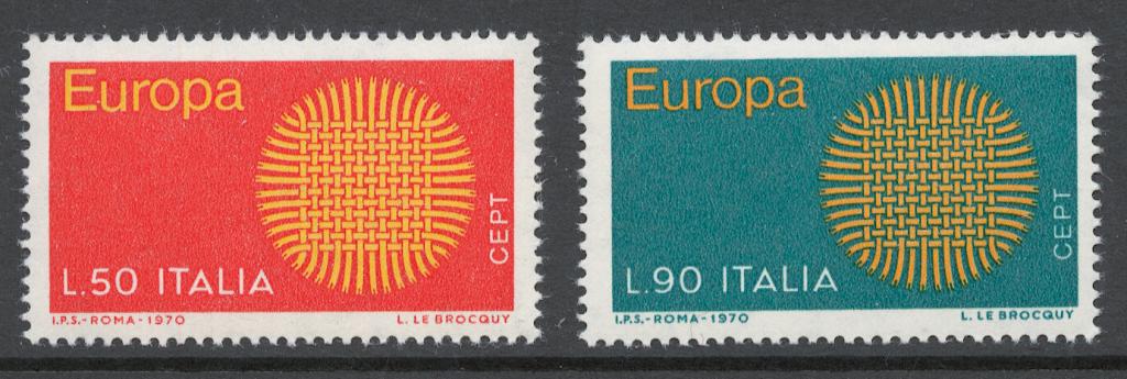 Италия 1970 Mi# 1309-10** ЕВРОПА СЕПТ