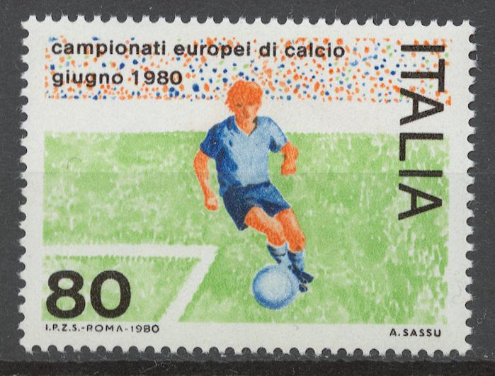 Италия 1980 Mi# 1693** СПОРТ, ЧЕМПИОНАТ ПО ФУТБОЛУ ИТАЛИЯ 80
