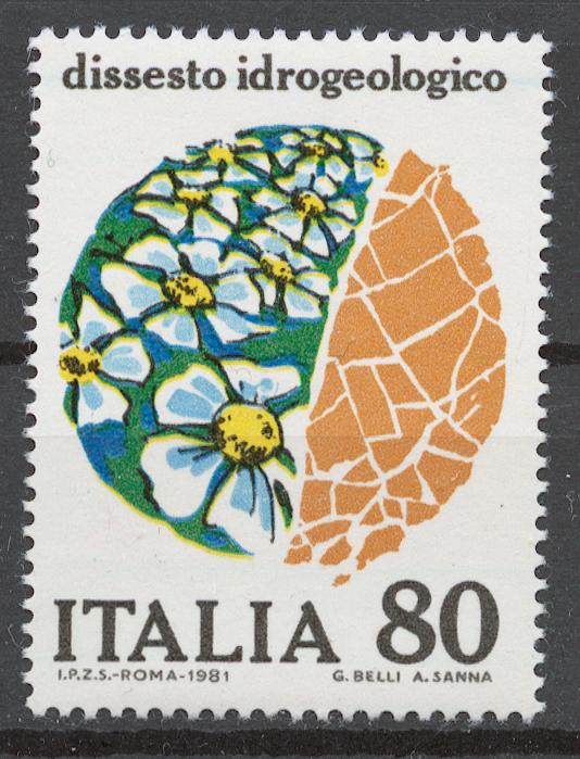 Италия 1981 Mi# 1756** ПРОБЛЕМЫ НАШЕГО ВРЕМЕНИ, ЗАГРЯЗНЕНИЕ ВОДЫ