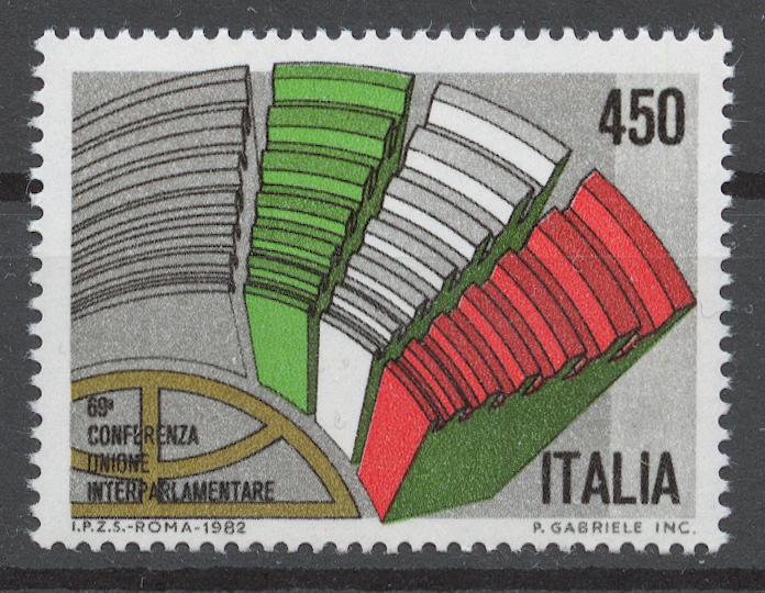 Италия 1982 Mi# 1811** КОНФЕРЕНЦИЯ МЕЖПАРЛАМЕНТСКОГО СОЮЗА