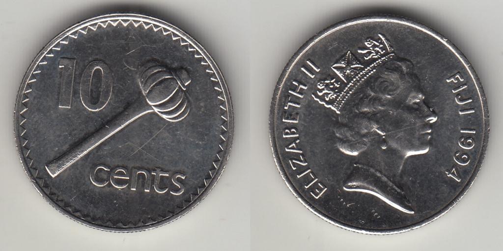 Фиджи 10 центов 1994 М