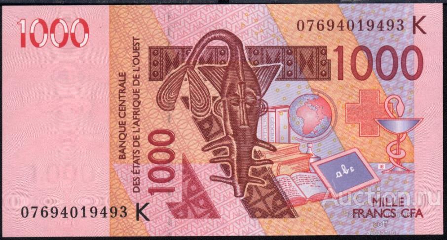 Страны Западной Африки (K) Сенегал P-715Ke 1000 Francs 2007 UNC