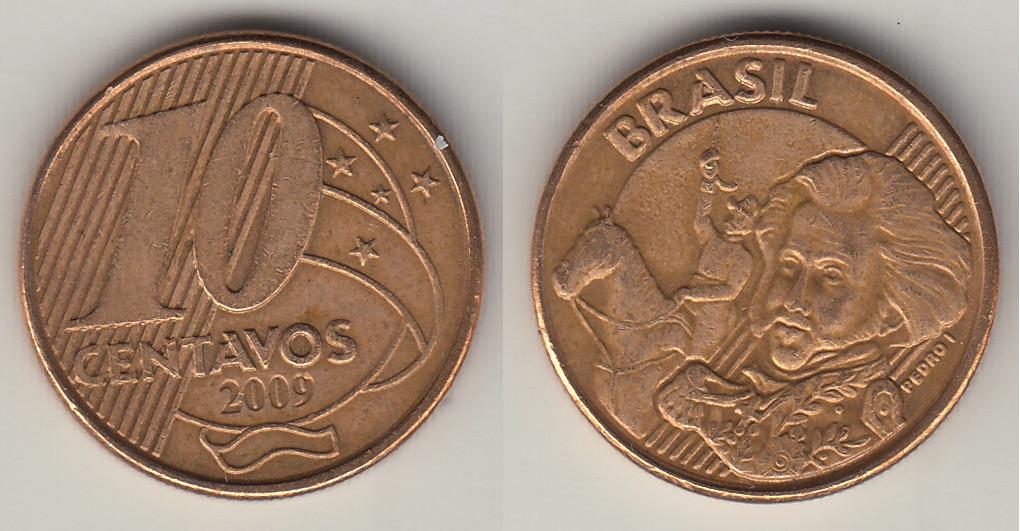 Бразилия 10 сентаво 2009 М