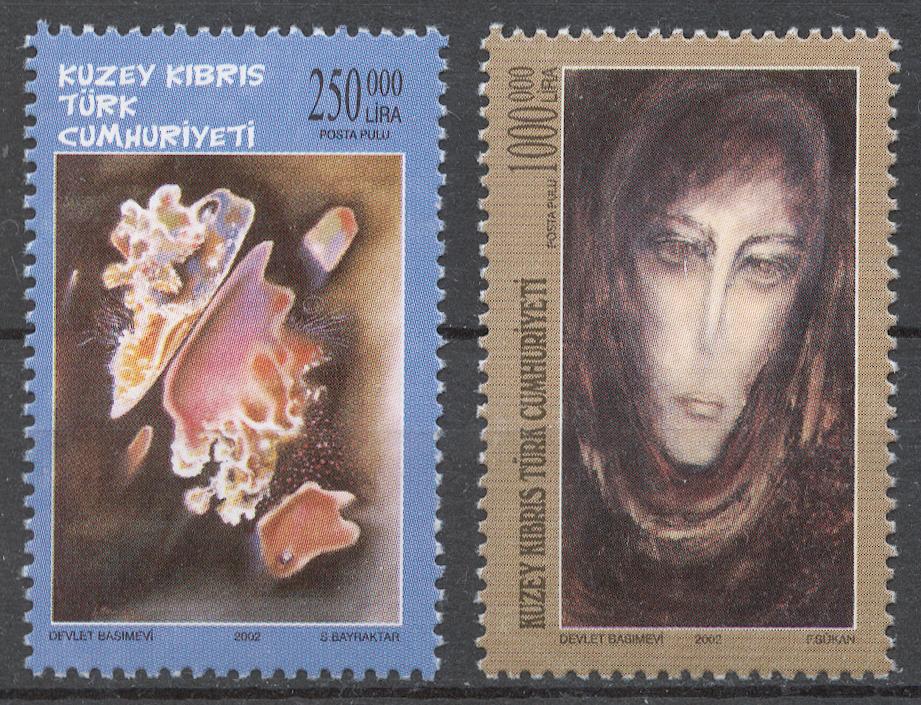 Кипр Турецкий 2003 Mi# 576-77** ИСКУССТВО, КАРТИНЫ
