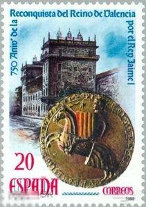 1988. Испания. Отвоевание Валенсии. Mi.: 2848 **