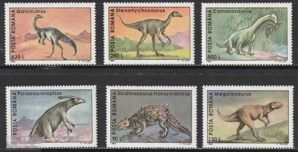 Румыния Динозавры серия ** 1994г.