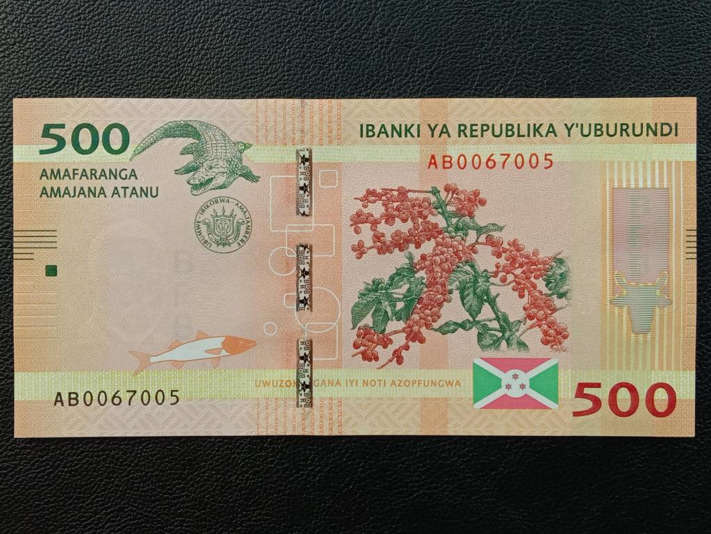 Бурунди 500 франков 2015г.  UNC   Р.50