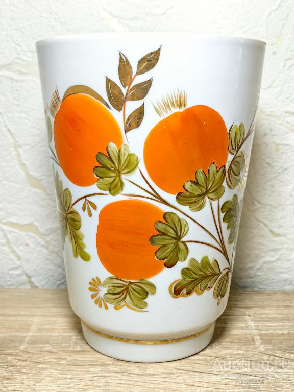 Ваза фарфоровая Киев Киевский завод ручная роспись СССР фарфор