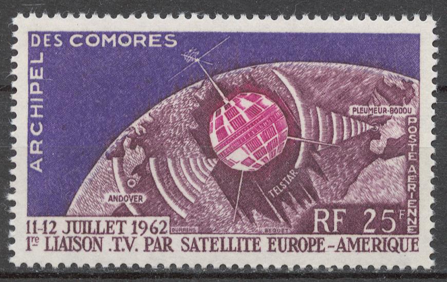 Коморские о-ва 1962 Mi# 51** СПУТНИК СВЯЗИ TELSTAR
